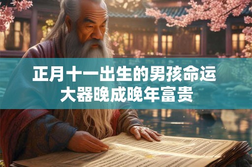 正月十一出生的男孩命运 大器晚成晚年富贵