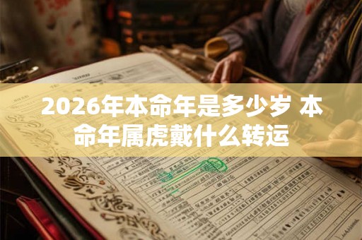 2026年本命年是多少岁 本命年属虎戴什么转运 2026年本命年是多少岁 本命年属虎戴什么转运