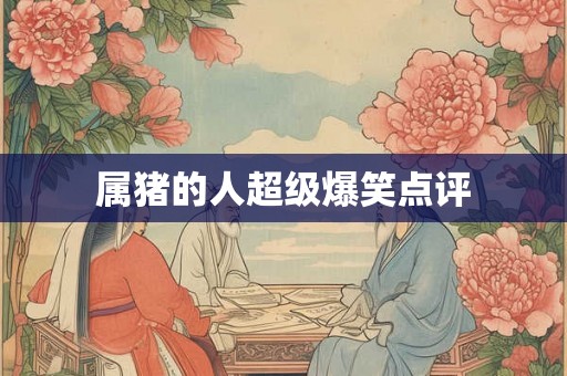 属猪的人超级爆笑点评
