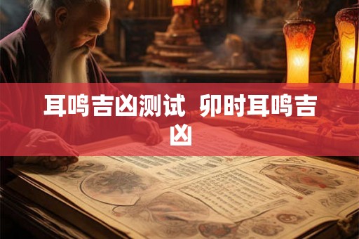 耳鸣吉凶测试  卯时耳鸣吉凶