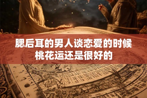 腮后耳的男人谈恋爱的时候桃花运还是很好的