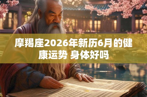 摩羯座2026年新历6月的健康运势 身体好吗