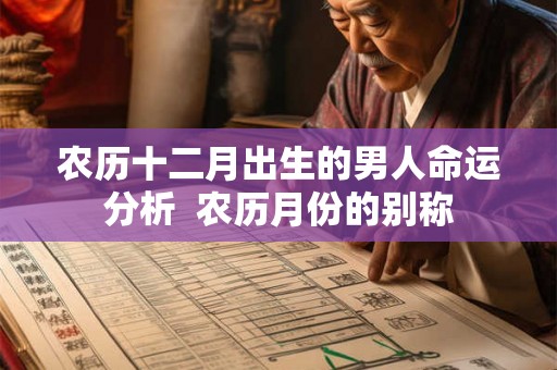 农历十二月出生的男人命运分析  农历月份的别称