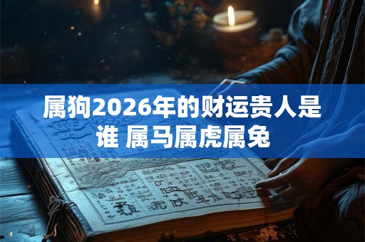 属狗2026年的财运贵人是谁 属马属虎属兔