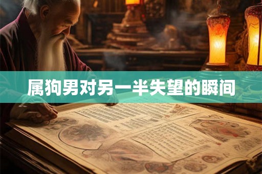 属狗男对另一半失望的瞬间