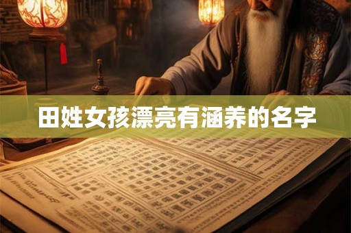 田姓女孩漂亮有涵养的名字