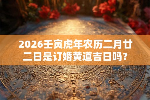 2026壬寅虎年农历二月廿二日是订婚黄道吉日吗？