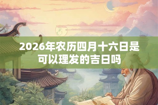 2026年农历四月十六日是可以理发的吉日吗