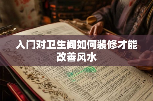 入门对卫生间如何装修才能改善风水