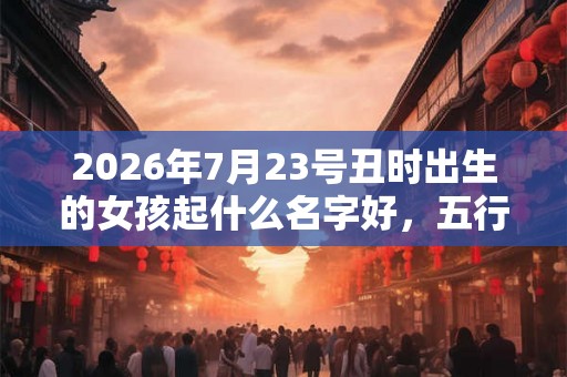 2026年7月23号丑时出生的女孩起什么名字好，五行又是属什么呢？