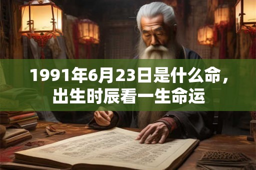 1991年6月23日是什么命，出生时辰看一生命运