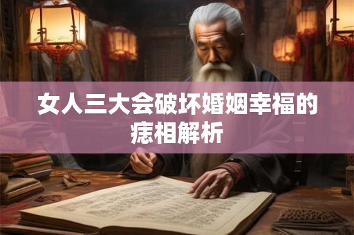 女人三大会破坏婚姻幸福的痣相解析