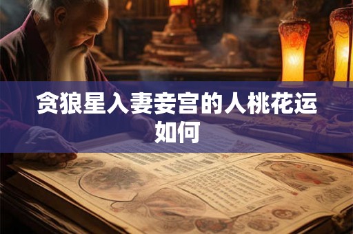 贪狼星入妻妾宫的人桃花运如何
