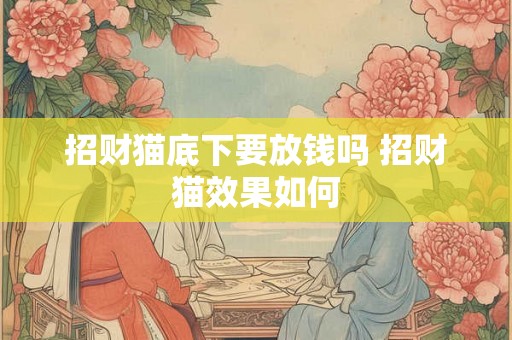 招财猫底下要放钱吗 招财猫效果如何