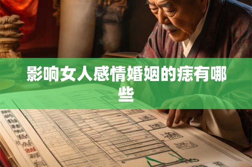 影响女人感情婚姻的痣有哪些