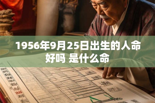 1956年9月25日出生的人命好吗 是什么命 1956年9月25日出生的人命好吗 是什么命