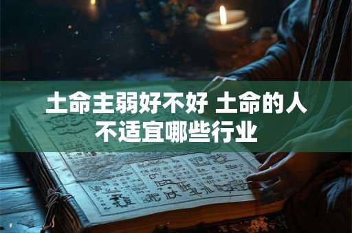 土命主弱好不好 土命的人不适宜哪些行业