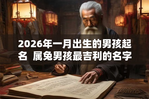 2026年一月出生的男孩起名  属兔男孩最吉利的名字