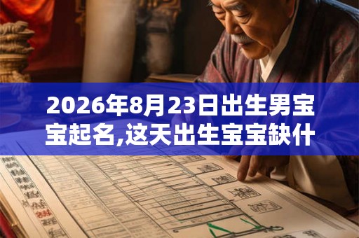 2026年8月23日出生男宝宝起名,这天出生宝宝缺什么五行？