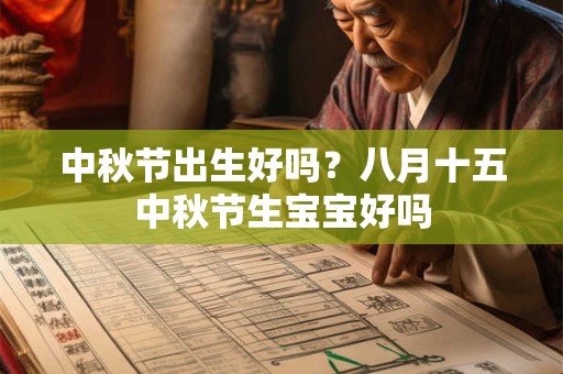 中秋节出生好吗？八月十五中秋节生宝宝好吗