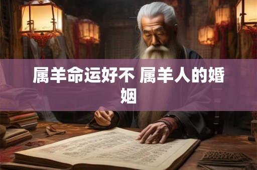 属羊命运好不 属羊人的婚姻
