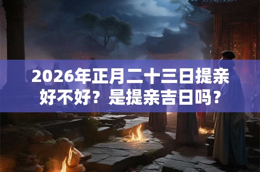 2026年正月二十三日提亲好不好？是提亲吉日吗？