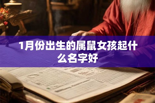 1月份出生的属鼠女孩起什么名字好