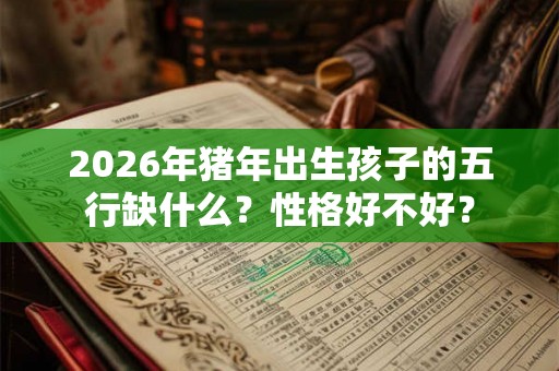 2026年猪年出生孩子的五行缺什么?性格好不好? 2026年猪年出生孩子的五行缺什么?性格好不好?