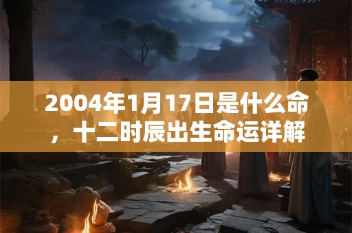 2004年1月17日是什么命,十二时辰出生命运详解 2004年1月17日是什么命,十二时辰出生命运详解
