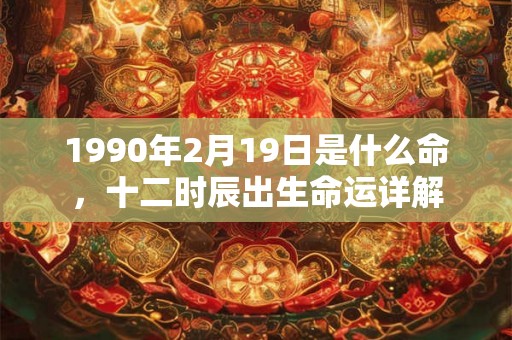1990年2月19日是什么命，十二时辰出生命运详解