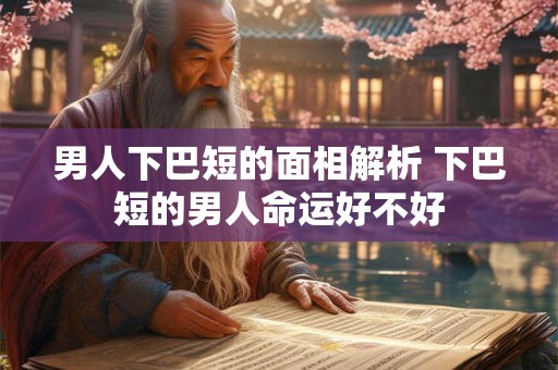 男人下巴短的面相解析 下巴短的男人命运好不好