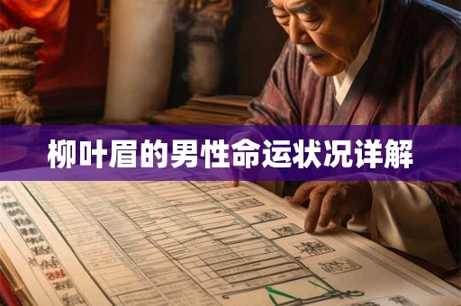柳叶眉的男性命运状况详解 柳叶眉的男性命运状况详解