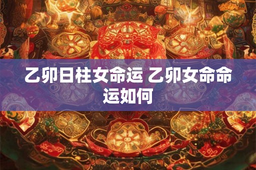 乙卯日柱女命运 乙卯女命命运如何