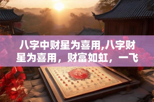 八字中财星为喜用,八字财星为喜用，财富如虹，一飞冲天！