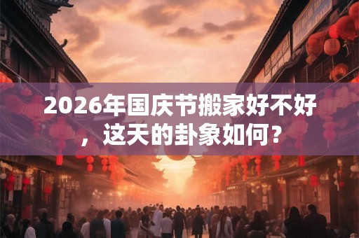2026年国庆节搬家好不好，这天的卦象如何？