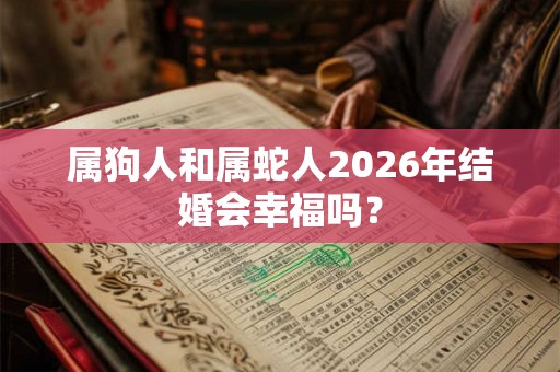 属狗人和属蛇人2026年结婚会幸福吗？