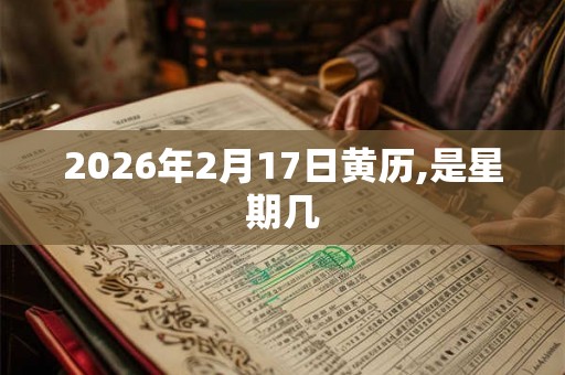 2026年2月17日黄历,是星期几 2026年2月17日黄历,是星期几