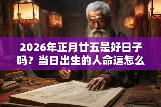 2026年正月廿五是好日子吗？当日出生的人命运怎么样？