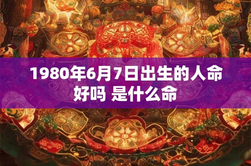 1980年6月7日出生的人命好吗 是什么命