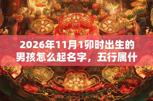 2026年11月1卯时出生的男孩怎么起名字，五行属什么