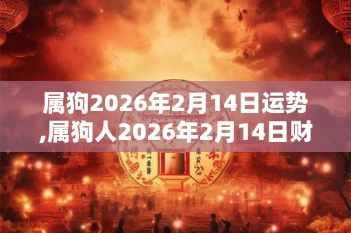 属狗2026年2月14日运势,属狗人2026年2月14日财运,生肖狗2026年2月14日运势 属狗2026年2月14日运势,属狗人2026年2月14日财运,生肖狗2026年2月14日运势