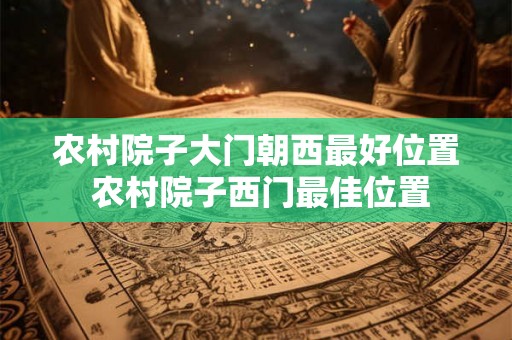 农村院子大门朝西最好位置 农村院子西门最佳位置