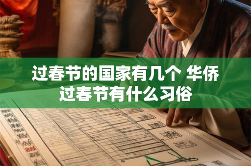 过春节的国家有几个 华侨过春节有什么习俗 过春节的国家有几个 华侨过春节有什么习俗