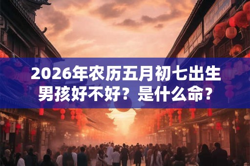 2026年农历五月初七出生男孩好不好？是什么命？
