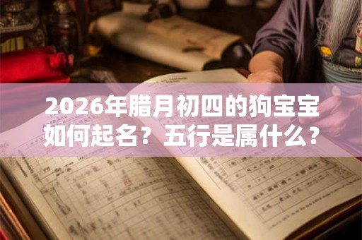 2026年腊月初四的狗宝宝如何起名？五行是属什么？