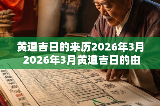 黄道吉日的来历2026年3月 2026年3月黄道吉日的由来