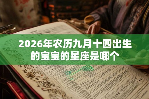 2026年农历九月十四出生的宝宝的星座是哪个
