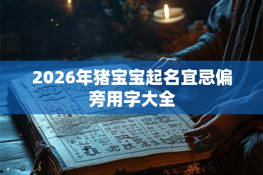 2026年猪宝宝起名宜忌偏旁用字大全