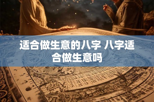 适合做生意的八字 八字适合做生意吗