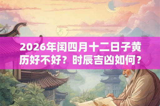 2026年闰四月十二日子黄历好不好？时辰吉凶如何？